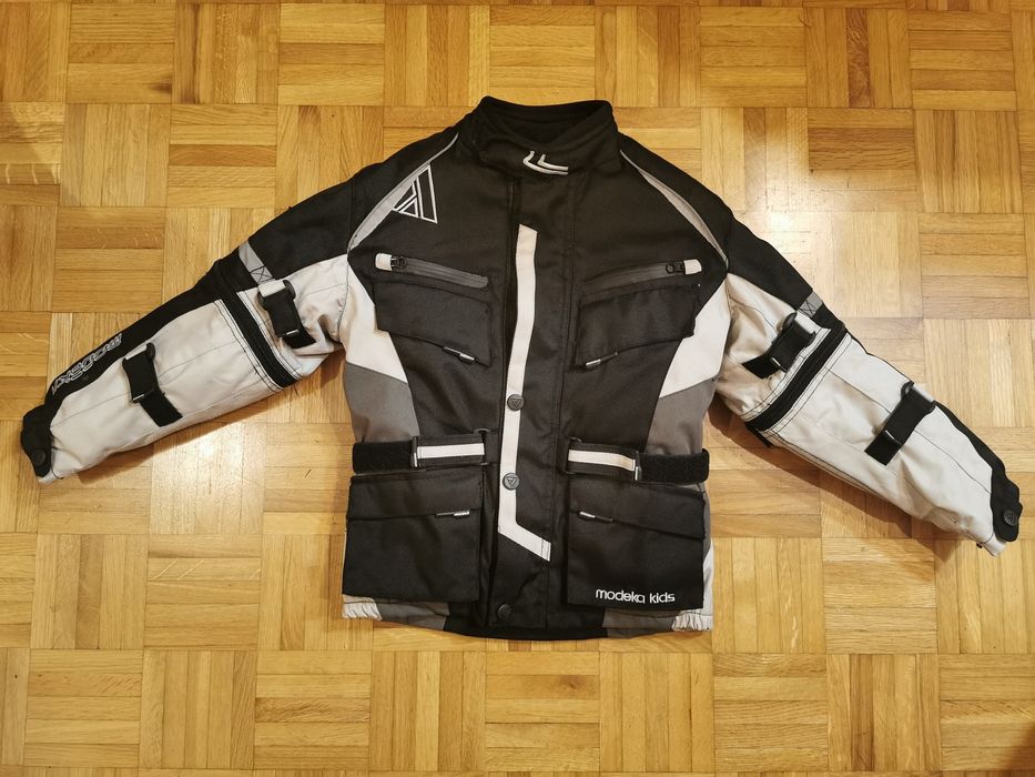 Casaco de mota infantil extensível 128 - Modeka Tourex