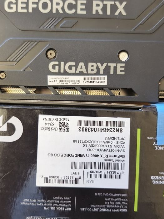 RTX 4060ti 8Gb Гарантія до 08.2027