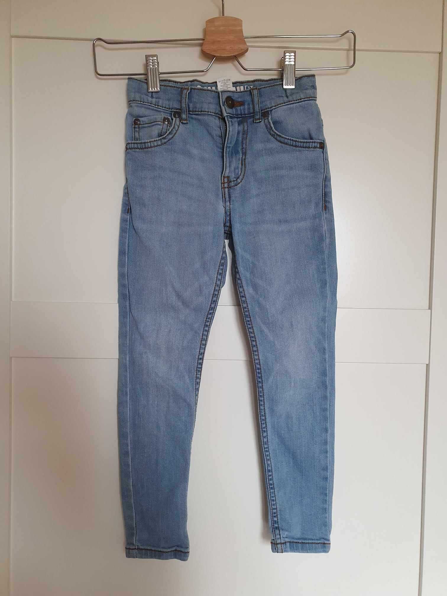 Jeansy 116 TU skinny fit dziewczęce