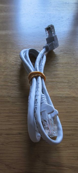 kabel LAN kątowy z jednej strony - 1 metr