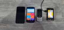 Telefony 4 sztuki, LG Nexus, Lenovo,Nokia, LG do naprawy lub na części
