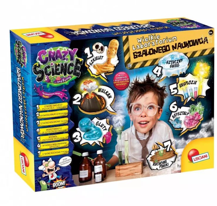 Crazy Science. Wielkie laboratorium szalonego naukowca. Lisciani