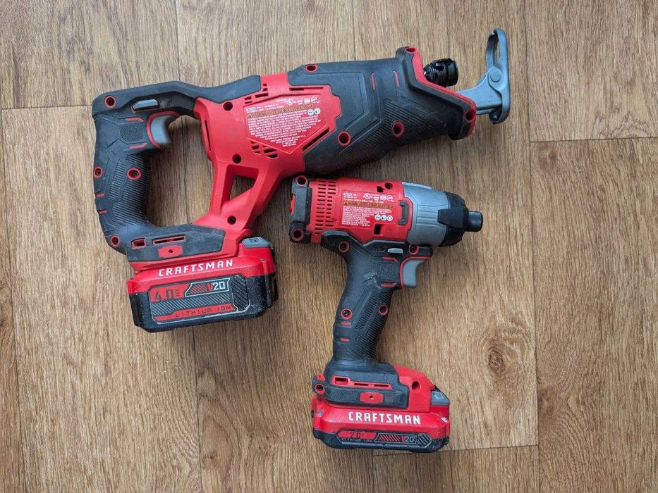 Шуруповерт/гайковерт и сабельная пила Craftsman V20