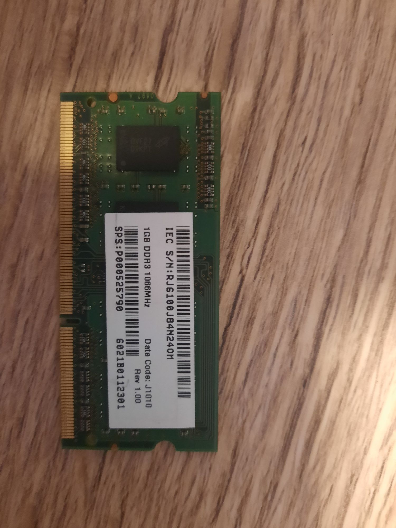 Pamięć RAM do laptopa 1gb ddr3
