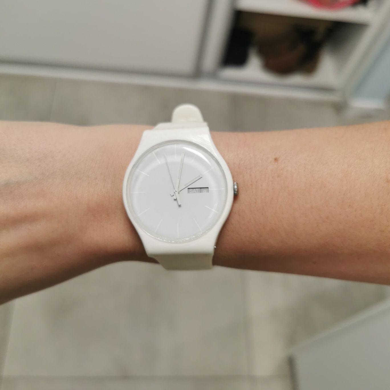 Zegarek swatch New gent biały ecru