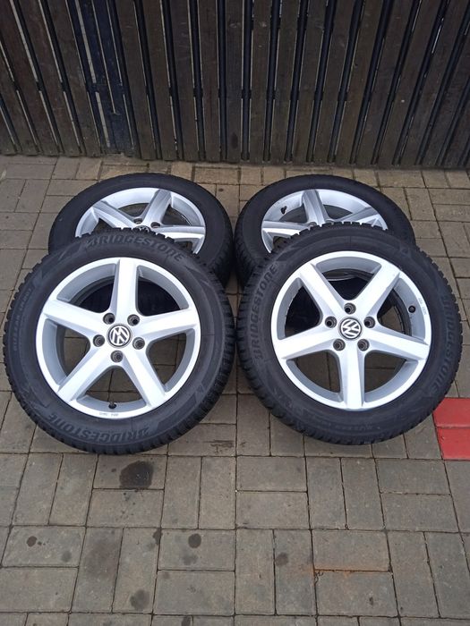 Felgi Koła Aluminiowe 16 5x112 Golf Touran Jetta Komplet Zima Jasło