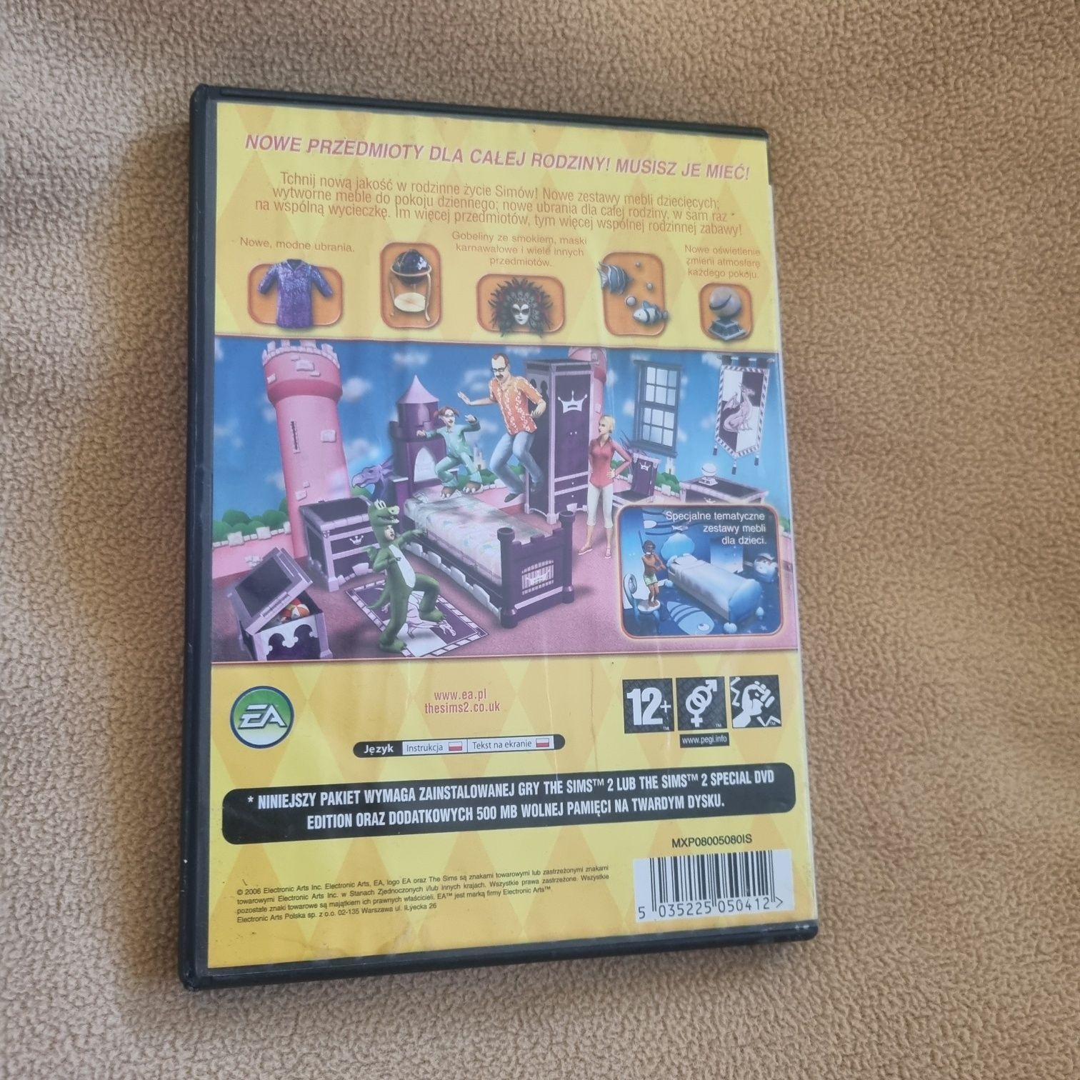 The Sims 2 Rozrywka Rodzinna Akcesoaria PC Polskie wydanie