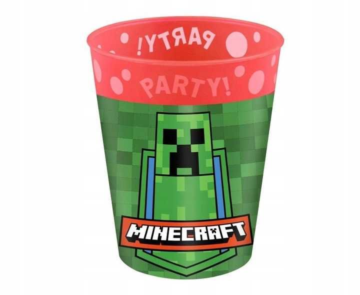 Kubek wielokrotnego użytku Minecraft 250 ml ZIELONY urodziny bal