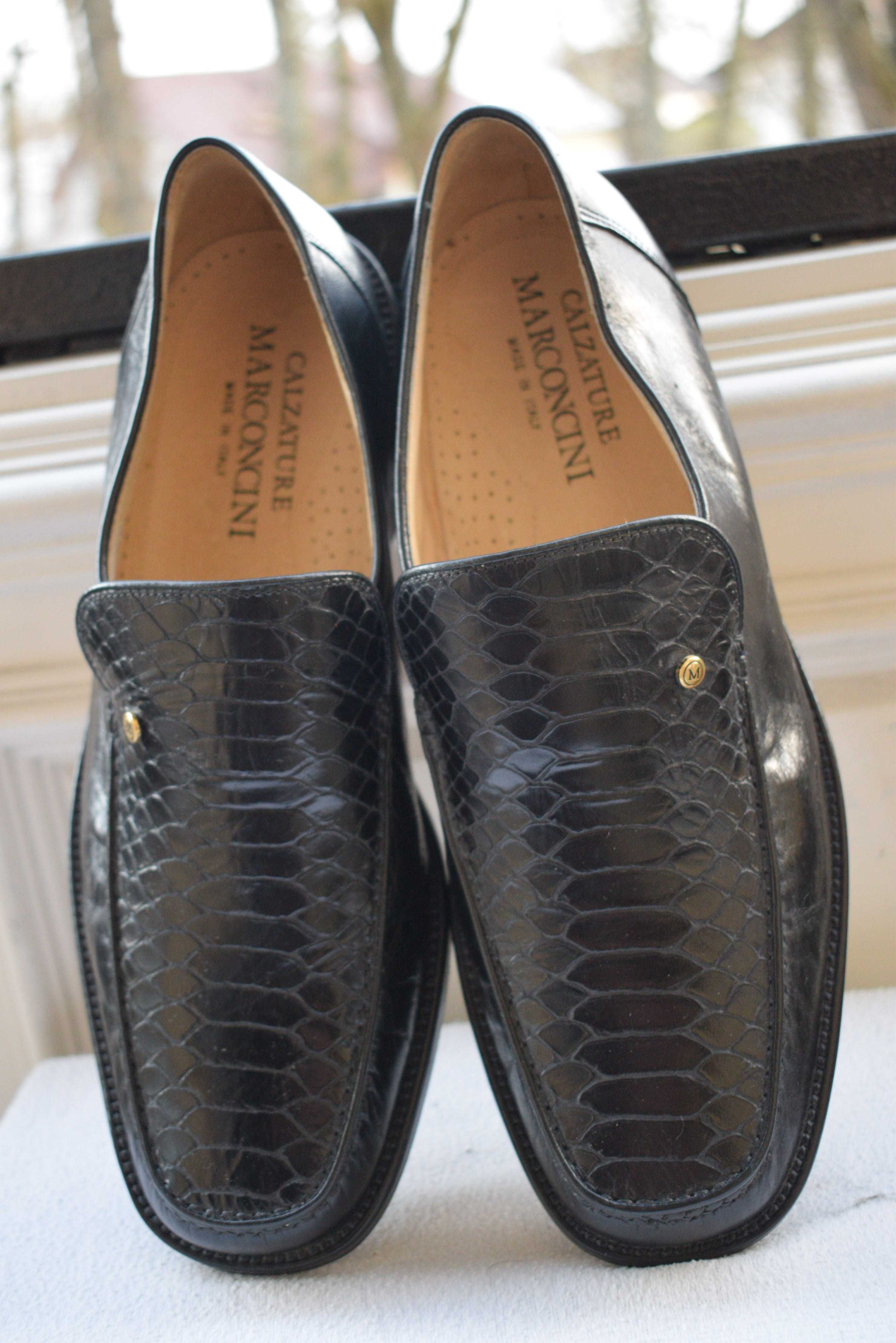 кожаные туфли мокасины лоферы Calzature Italy р. 43 28 см