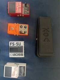 Pedais guitarra looper delay tuner wah