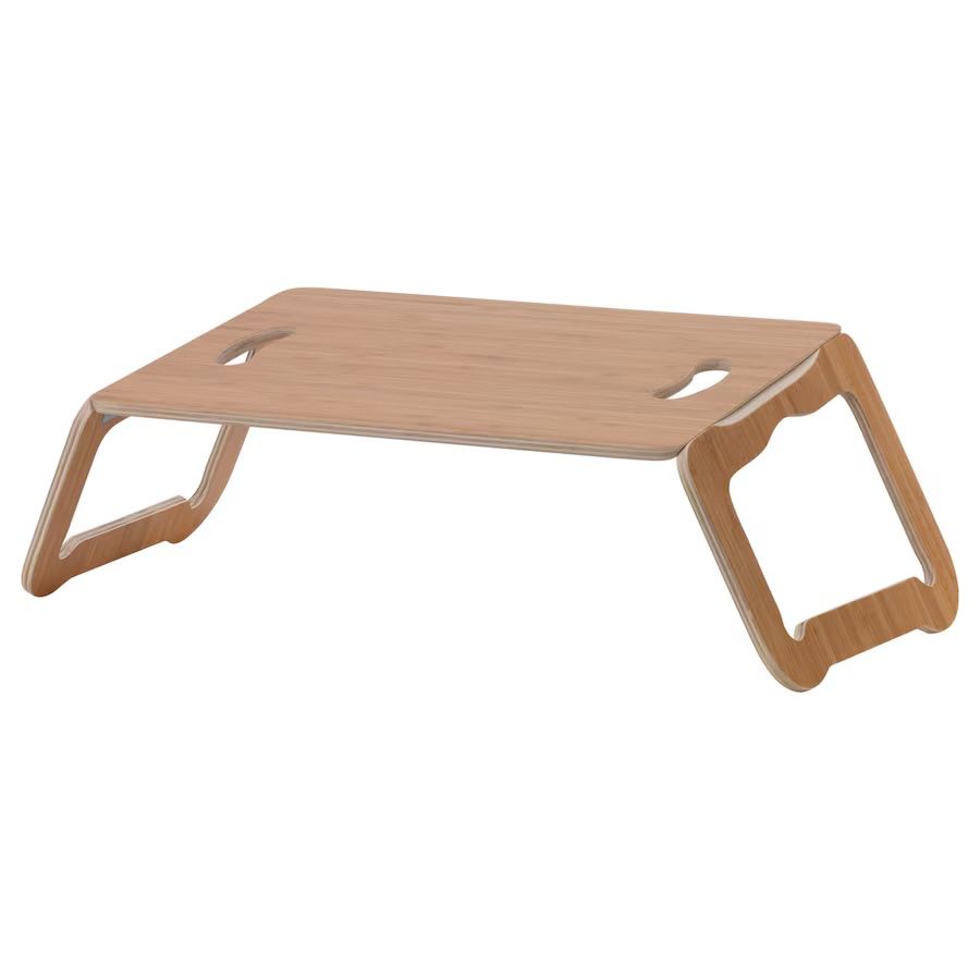 Ikea BRÄDA stolik, podstawka pod laptopa, okleina bambusowa