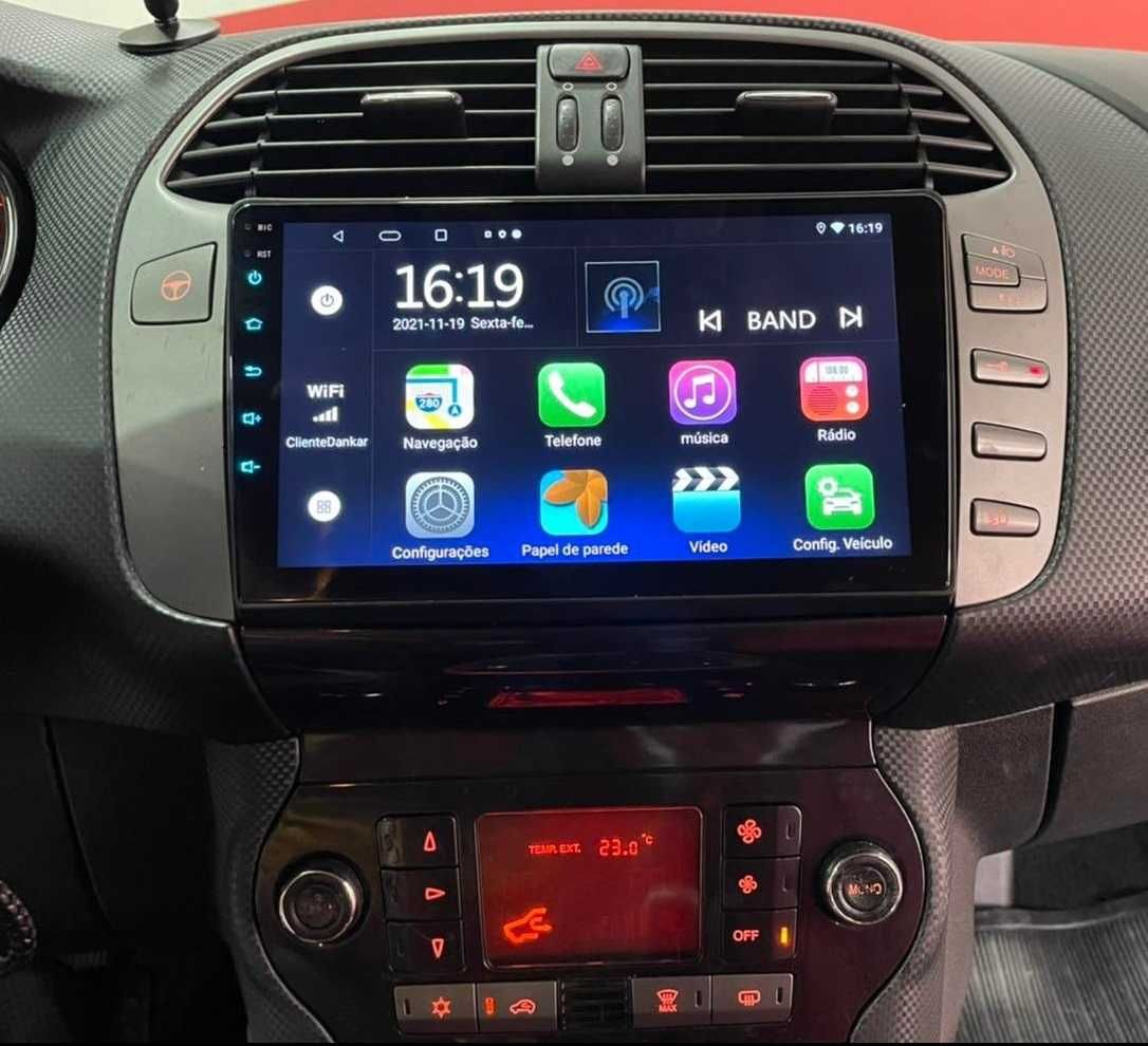 (NOVO) Rádio 2DIN • FIAT • Bravo (2006 a 2016) • 4+32GB • Android GPS