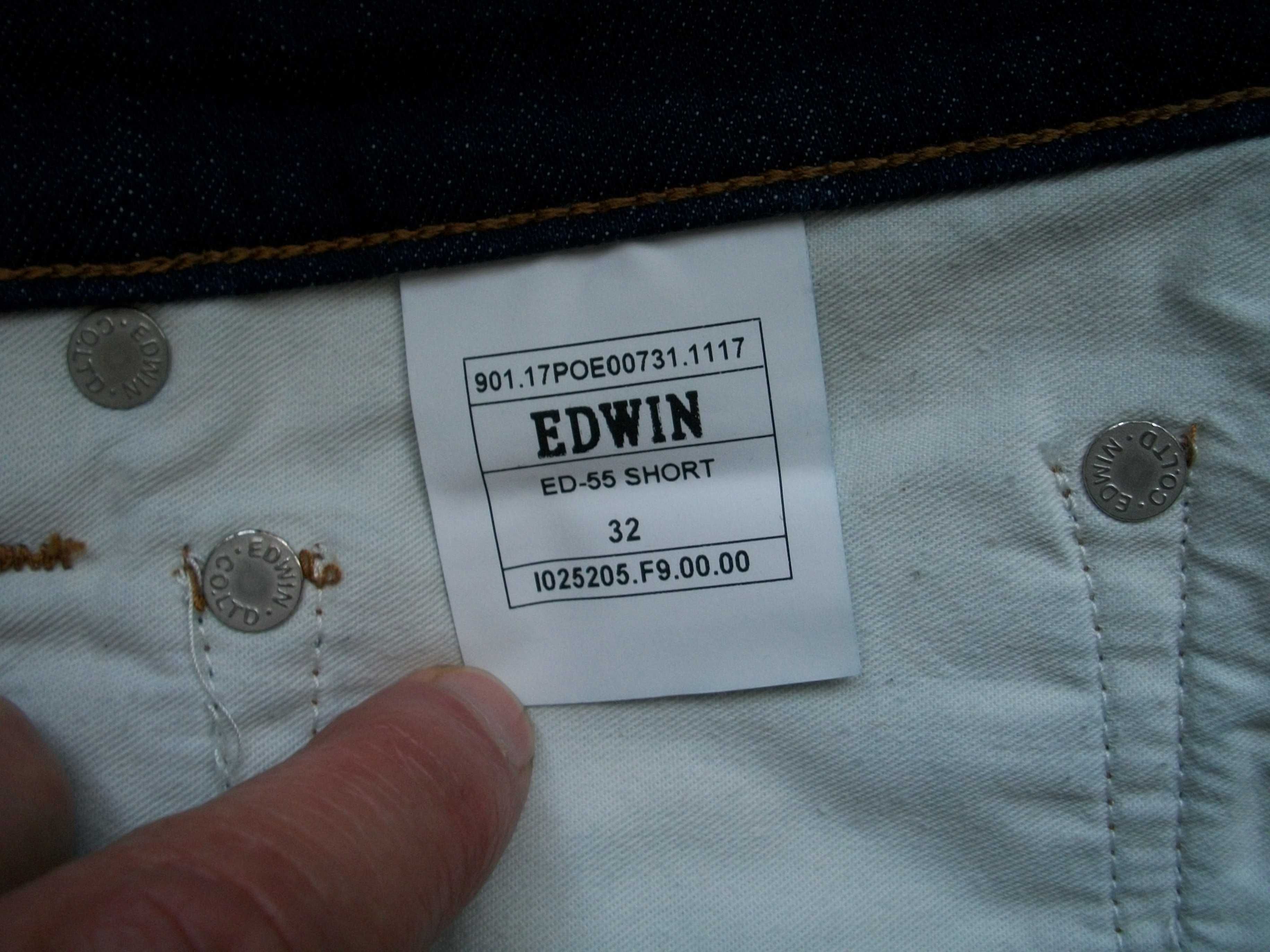 джинсовые шорты Edwin ED-55 short 32 полут. 40-41 см оригинал