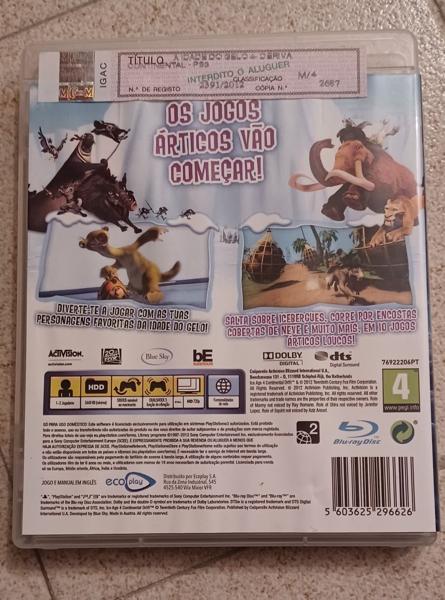 Jogo A idade do Gelo 4 - Playstation 3