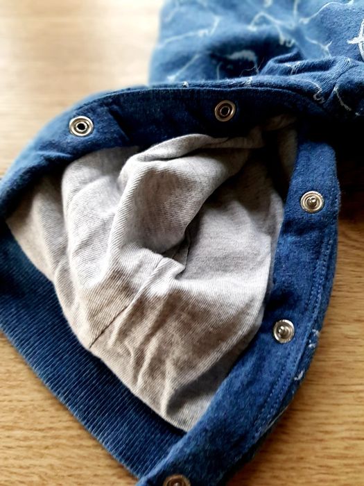 Spodnie ocieplane George na szelkach dla chłopca  roz.74 z Uk.