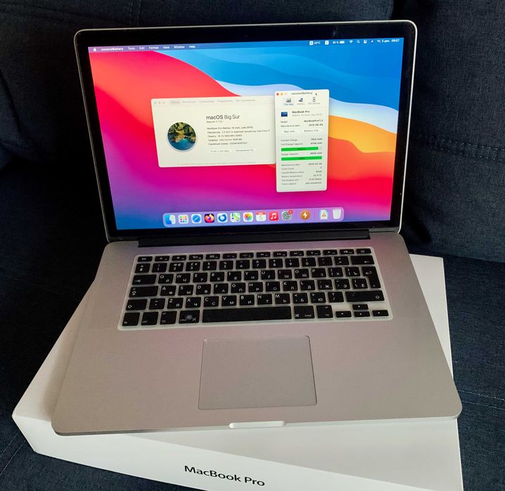 MacBook Pro 15 2013 16/512GB GT750M 2GB оригінальний комплект 2016