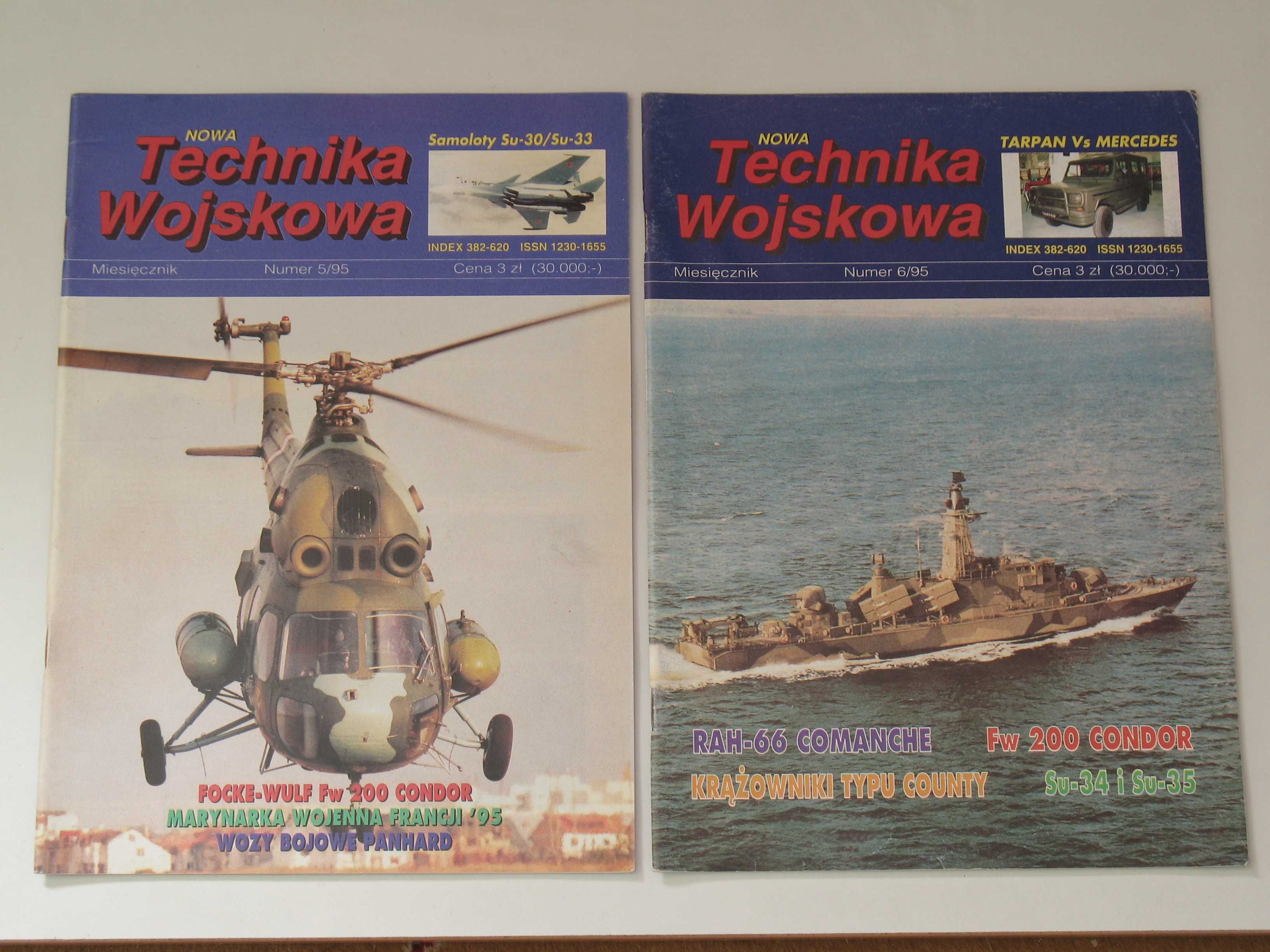 Technika Wojskowa kompletny rocznik 1995 12 numerów