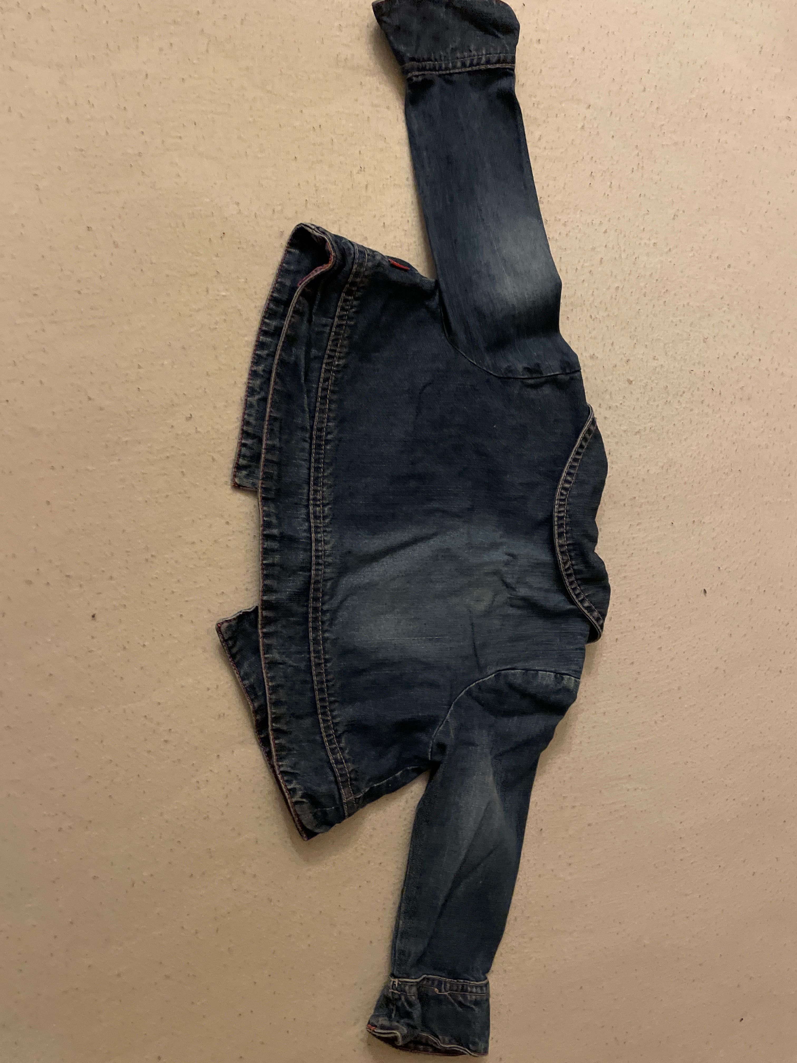 Kurtka jeansowa Escada, jeansy Calvin Klein r92