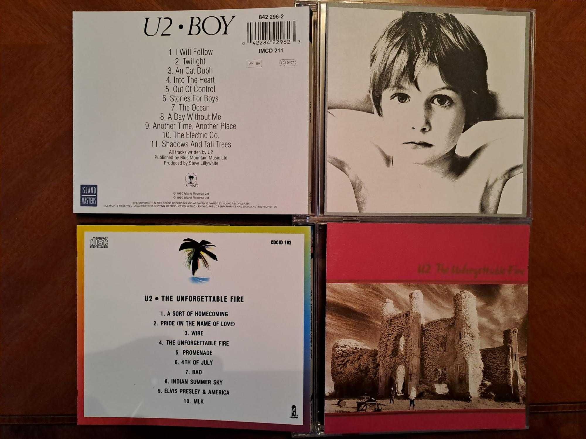 U2 - zbiór różnych płyt CD - wydania starsze oraz nowsze remasterowane