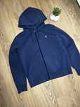 Polo zip hoodie blue