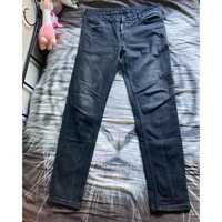 Czarne męskie jeansy z przetarciami Dsquared2