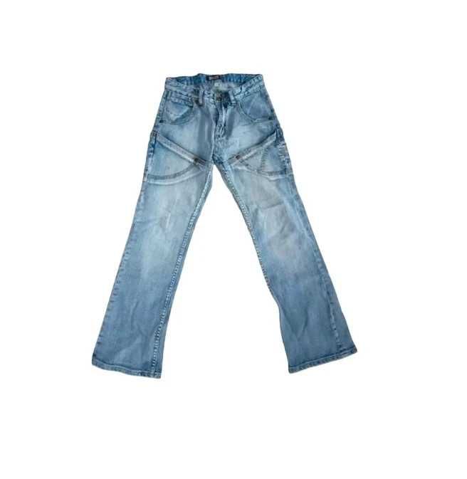 jeansy y2k spodnie jeansowe dzwony szerokie nogawki vintage grunge