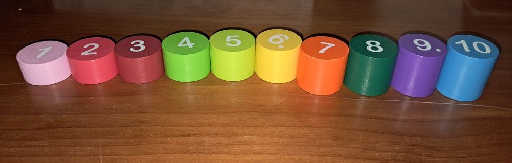 Jogo educativo novo em madeira
