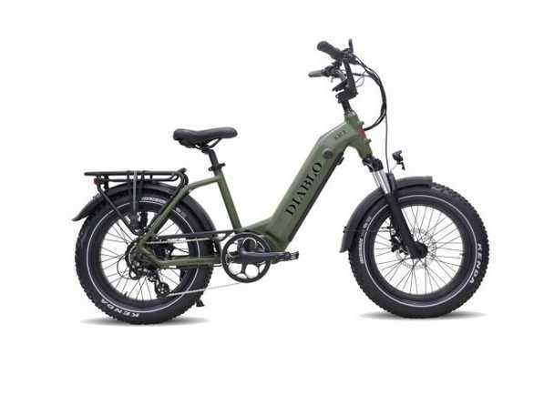 Rower Elektryczny Diablo XR1 FatBike 960Wh Nie Składak Manetka Fat Eco