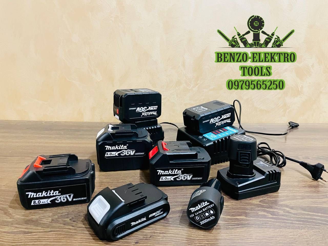 Акумулятори батареї Makita DeWALT 12-36V 1-9Ah .Аккумулятор