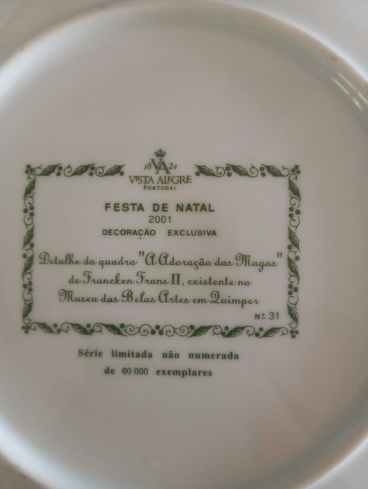 Pratos presepio vista alegre