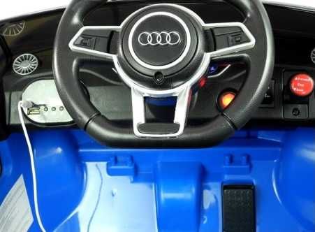 Autko na akumulator AUDI TT RS Pilot Skóra USB Samochód dla dziecka