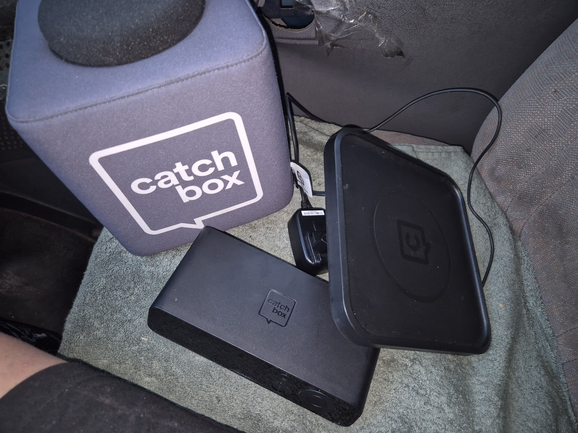 Catch box microfone
