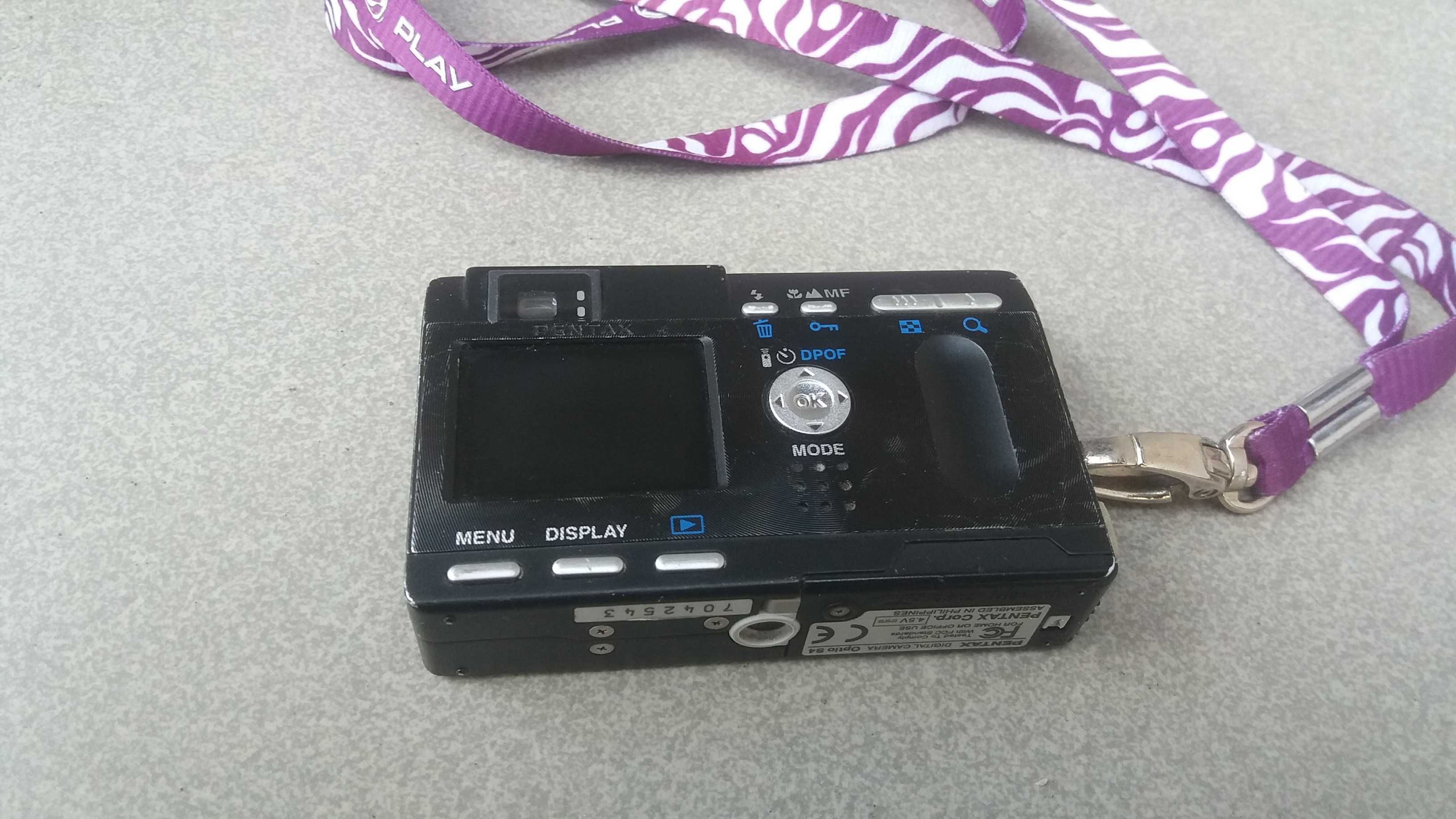 PENTAX  mini Kamera   Optio S4