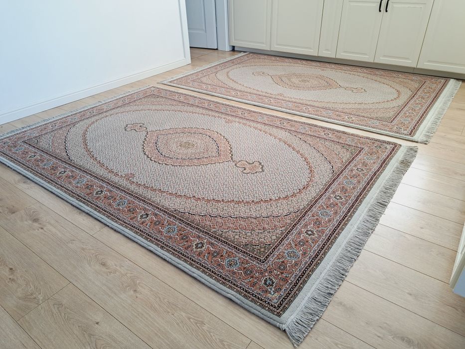 Komplet iranskich ręcznie tkanych wełnainych dywanów Tabriz Mahi Raj70