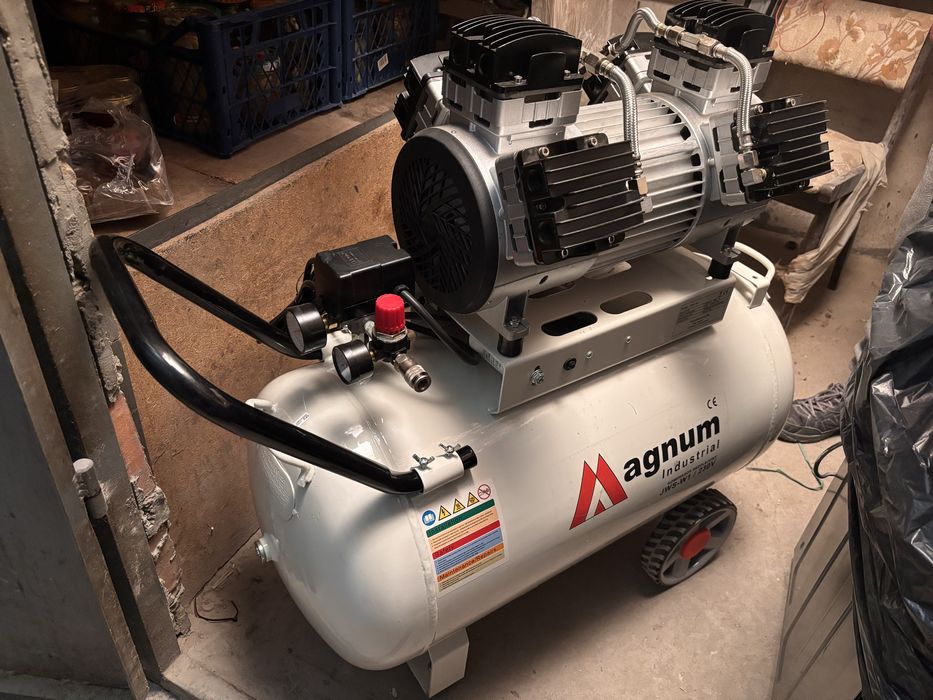 Kompresor bezolejowy MAGNUM JWS-W1 100L – NOWY, nieużywany