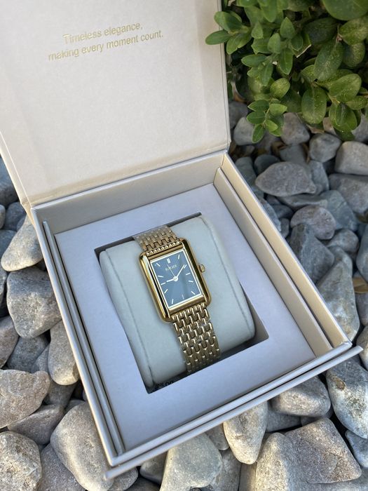 Оригінал годинник Burker Olivia Gold Green з браслетом Violet Bracelet