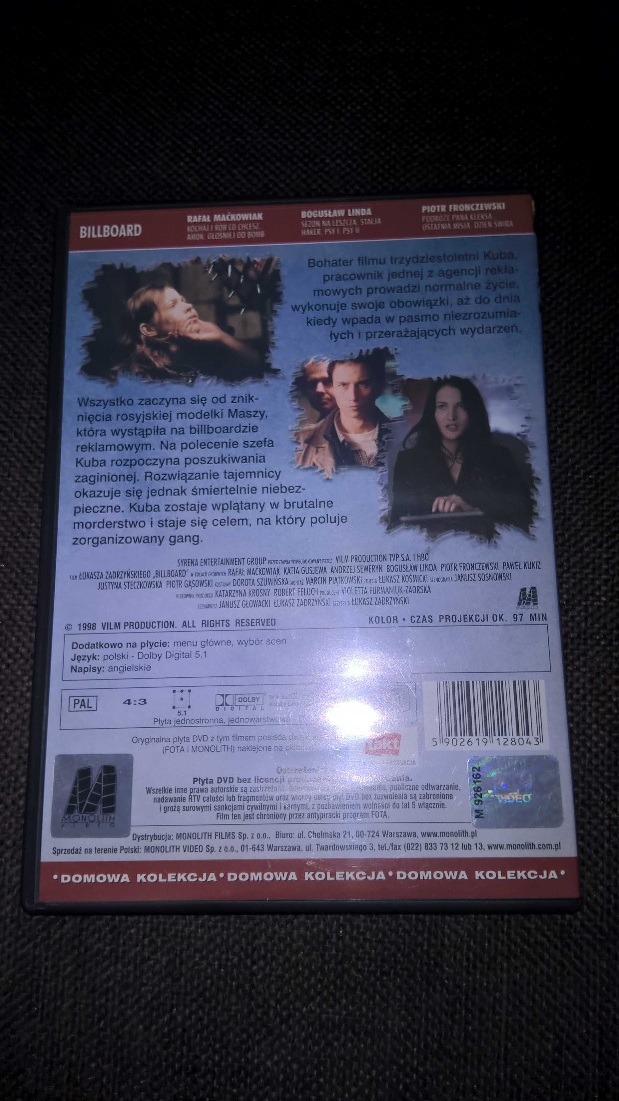 DVD Billboard o miłości, o zbrodni, o Tobie ...