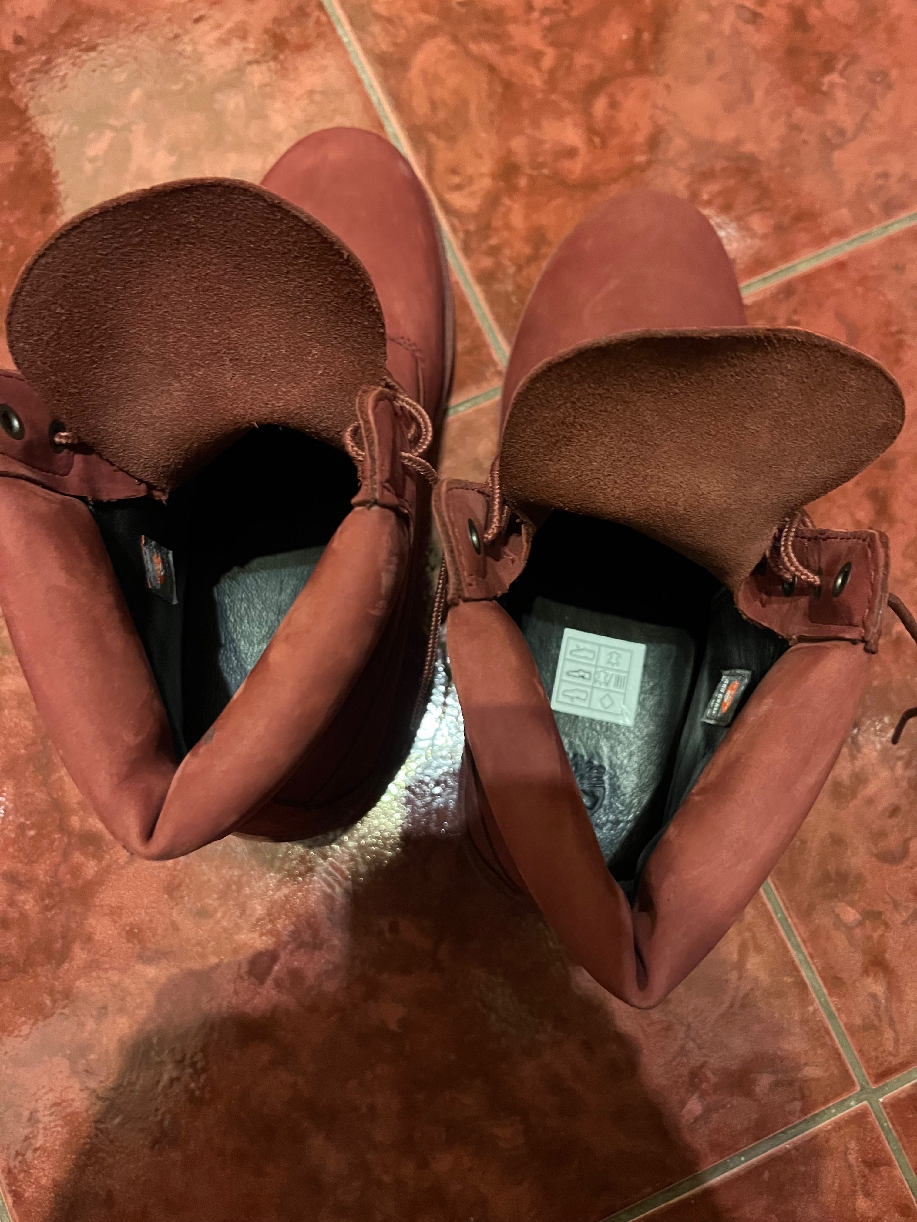 Nowe męskie buty Timberland kolor burgundowy