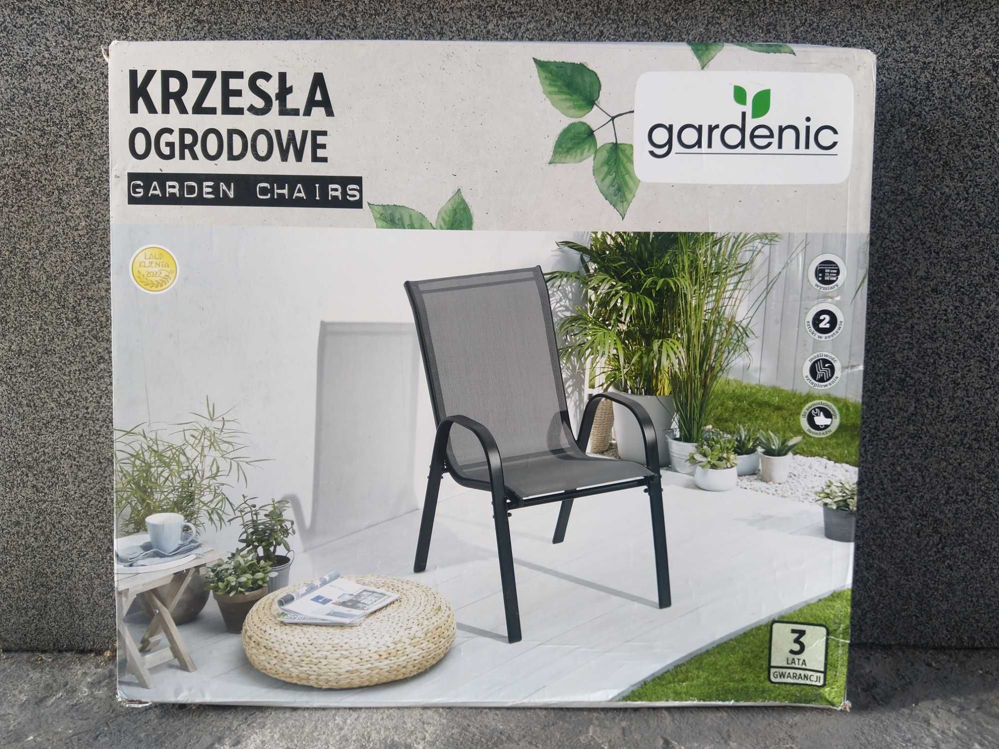 NAJTANIEJ Krzesła 2szt Krzesło Metalowo - Tekstylne Wysyłka