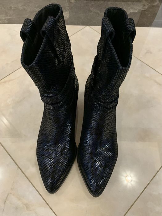 Нові жіночі шкіряні казаки, ковбойки, ковбойські чоботи sharman