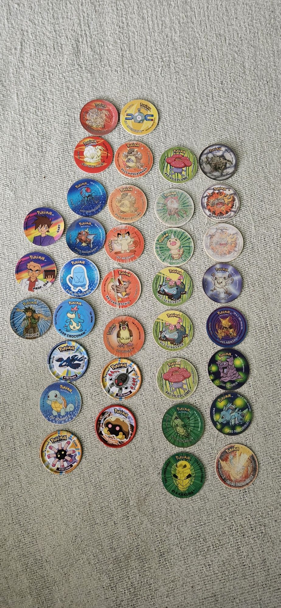 Pokemon tazo zestaw
