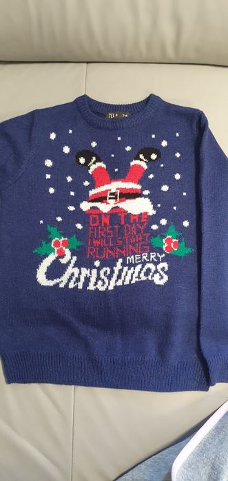 Sweterek świąteczny 7/8 lat