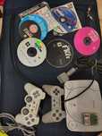 PS ONE+Dual shock+pad Classic,karta pamięci,gry,chip