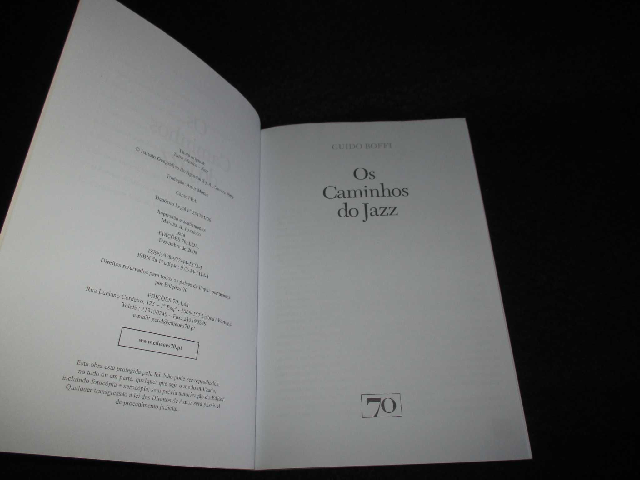 Livro Os Caminhos do Jazz Guido Boffi