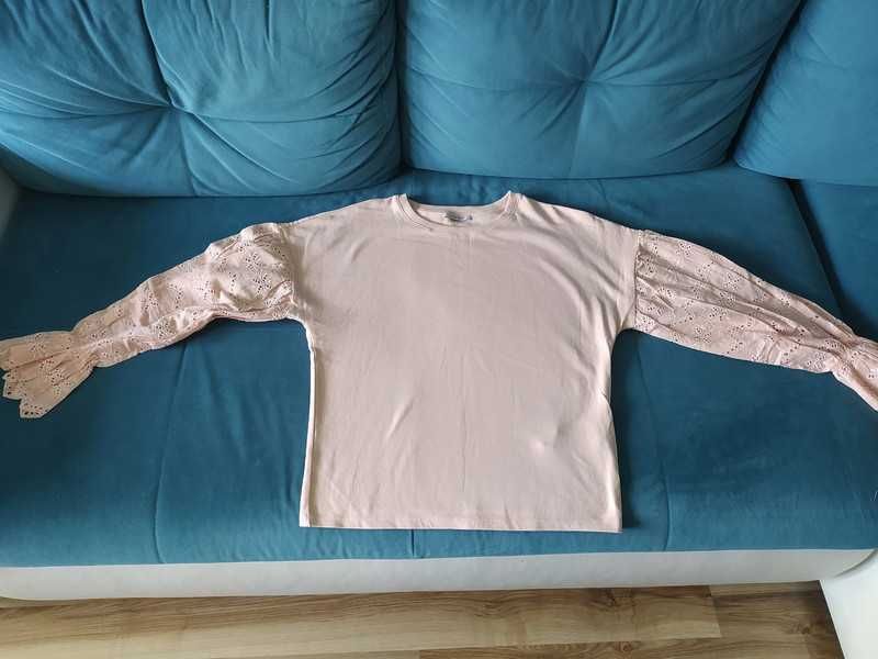 Beżowa bluzka Orsay bufiaste rękawy