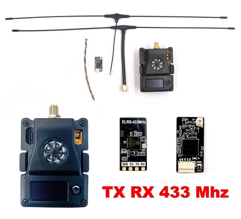 Приймач RХ 433Mhz 100mW - Передавач ТХ 433Mhz 1W для FPV дрона