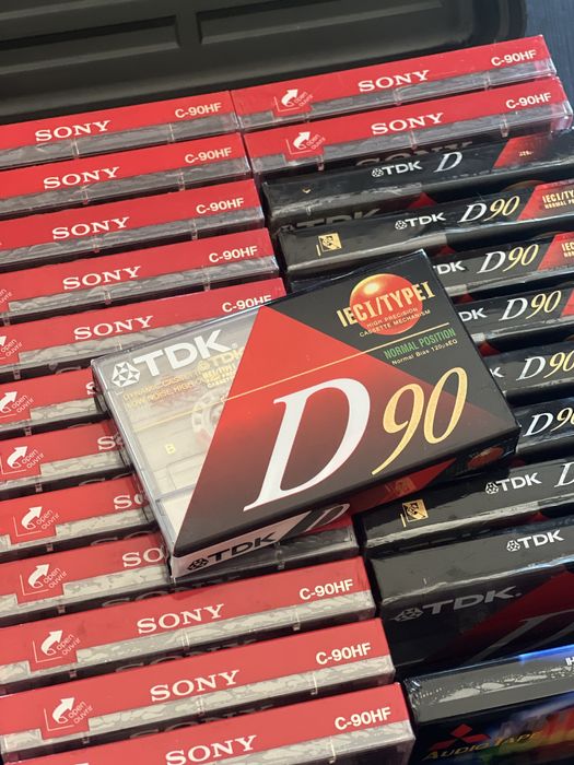 90 Cassetes NOVOS Sony HF90 TDK D90 c60