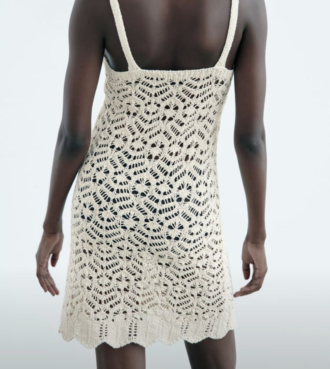 Zara платье вязанное макраме размер s оригинал новое с бирками
