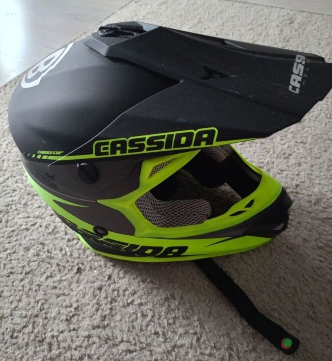 CASSIDA KASK Motocyklowy CROSS L plus Google kameleon
