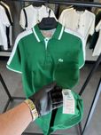 ПОЛО LACOSTE 2025 Мужское поло зеленое футболка Лакоста крокодил люкс